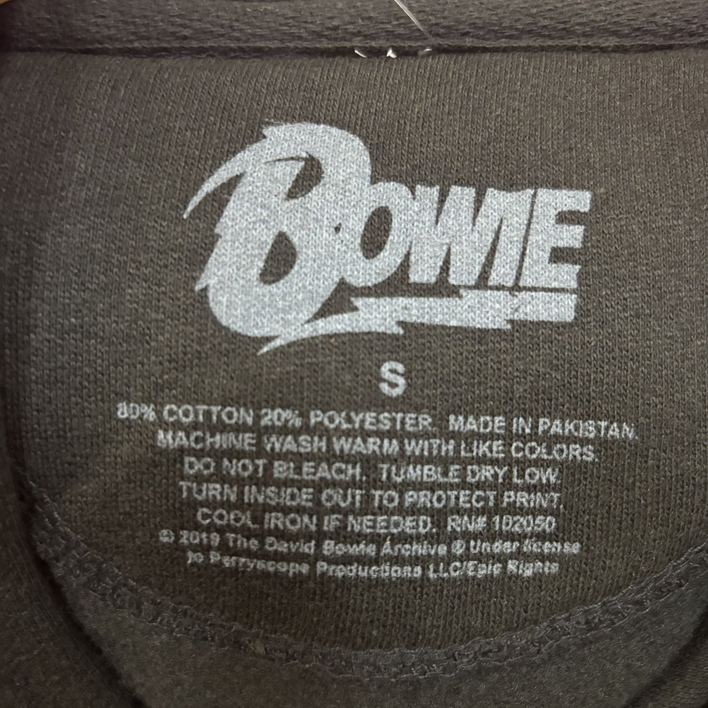 David Bowie Ziggy Stardust Black Women's Hoodie Small