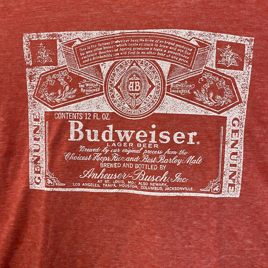 Budweiser King Of beer1980'S Vintage Style Logo Graphic T-Shirt XL