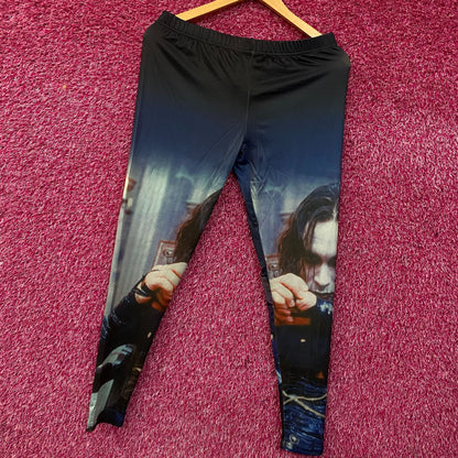 The Crow Brandon Lee As Eric Draven Stretch Leggings XL