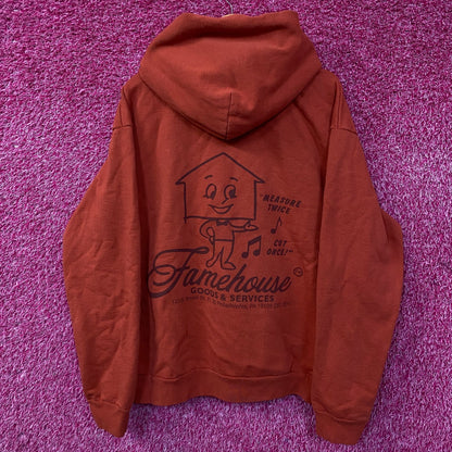 Famehouse Goods & Services Embroidered Corporate Merch Hoodie Large