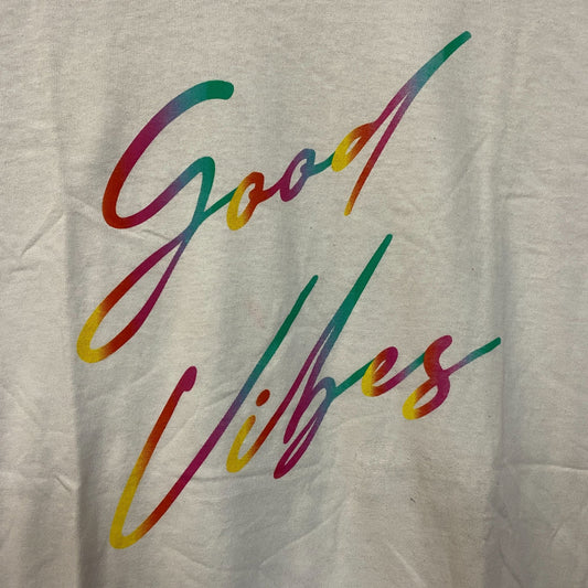 Fashion Nova Good Vibes Only Graphic T-Shirt Medium