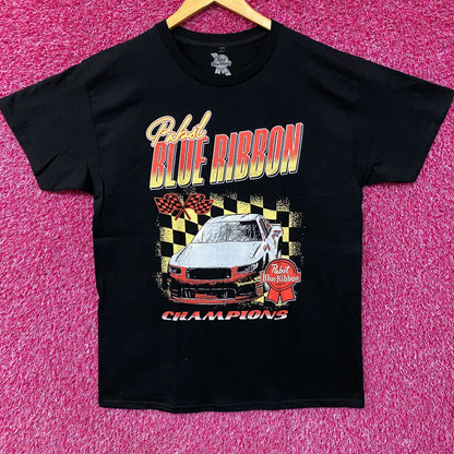 Pabst Blue Ribbon Racing Champions Graphic Promo T-Shirt Large