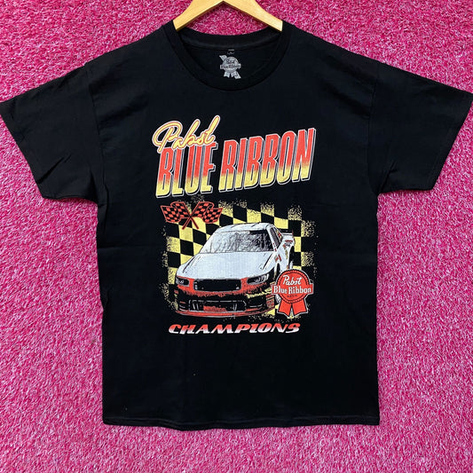 Pabst Blue Ribbon Racing Champions Graphic Promo T-Shirt Large