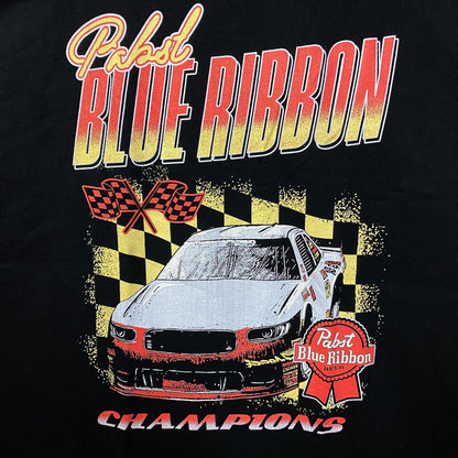 Pabst Blue Ribbon Racing Champions Graphic Promo T-Shirt Large