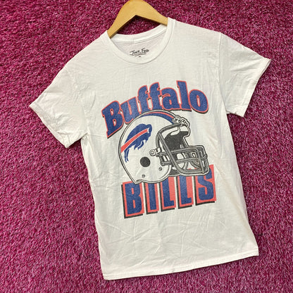 NFL Junk Food Buffalo Bills White Shirt Helmet Logo XS