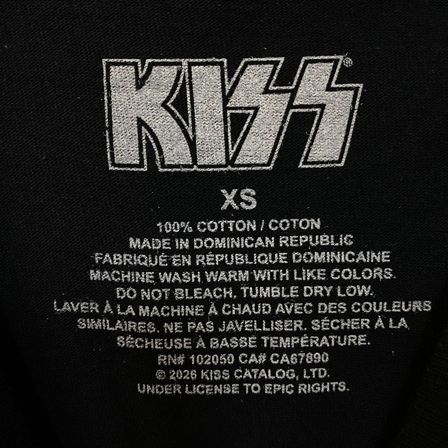KISS Rock Band Members Graphic T-Shirt XS