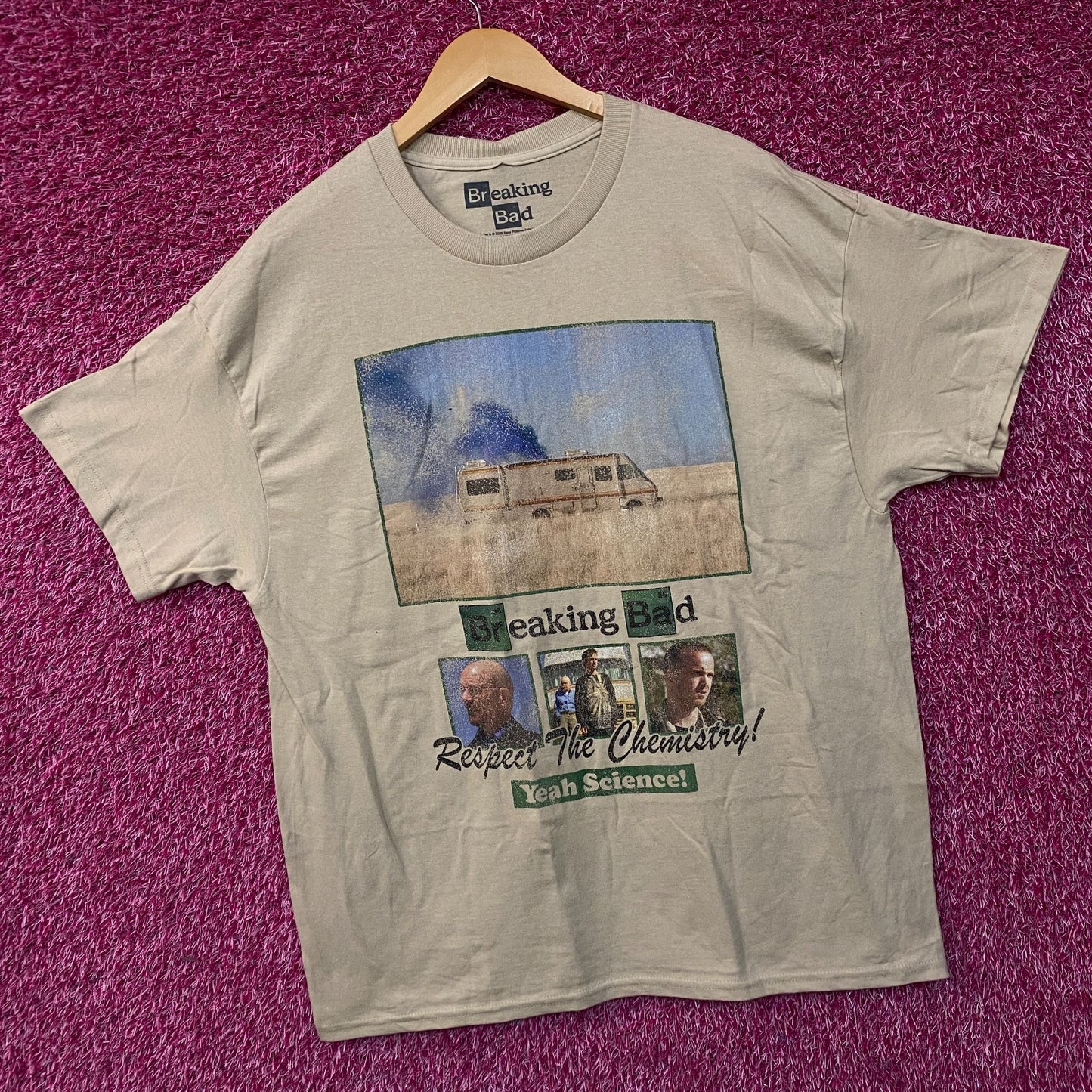 Breaking Bad "Respect the Chemistry" Graphic T-Shirt Large