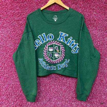Hello Kitty Athletic Dept Crop Top Sweater size  XL