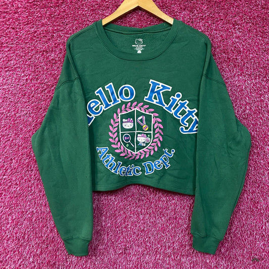 Hello Kitty Athletic Dept Crop Top Sweater size  XL
