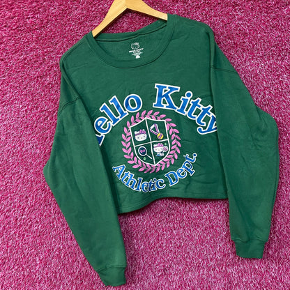 Hello Kitty Athletic Dept Crop Top Sweater size  XL