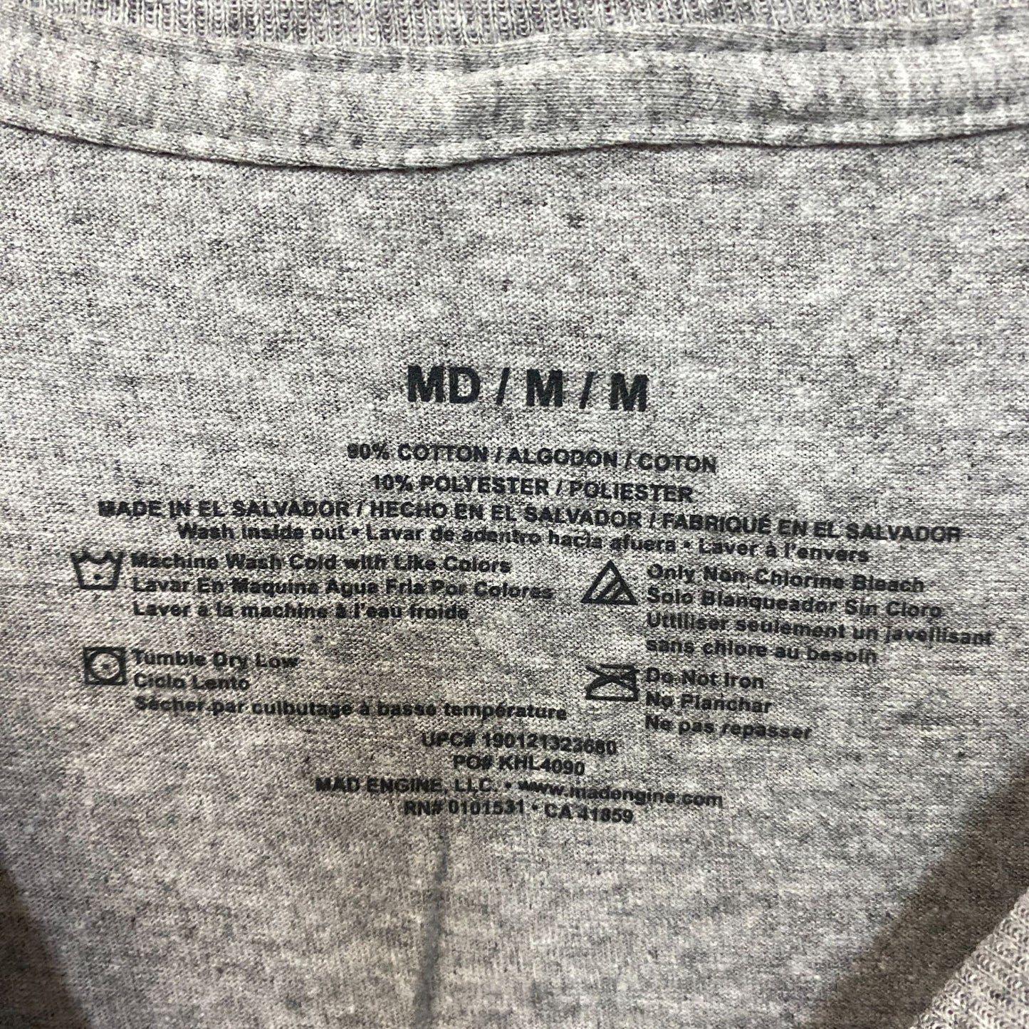 NASA Logo Gray T-Shirt Medium