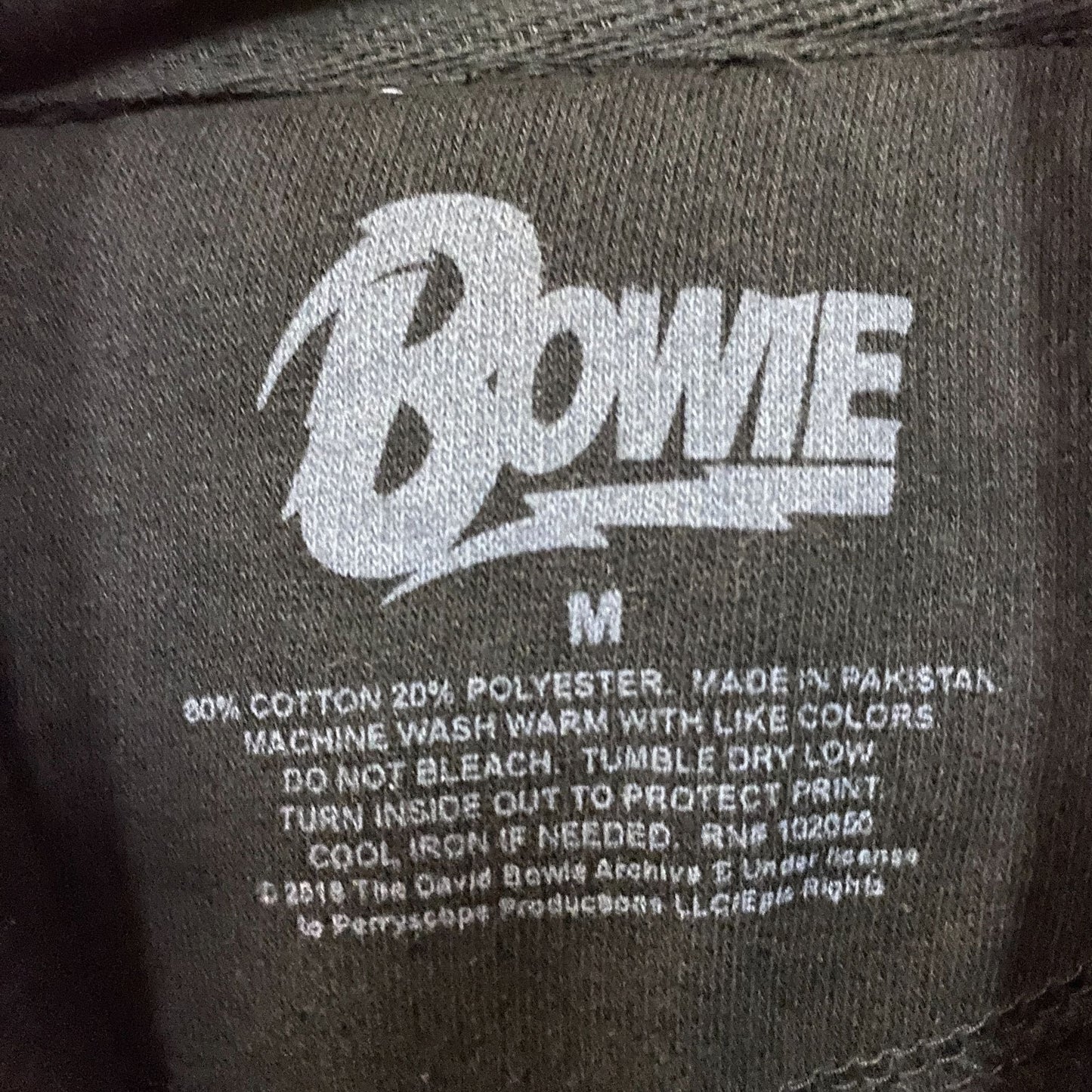 David Bowie Ziggy Stardust Rock Band Hoodie Medium