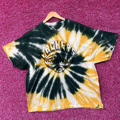 Junk Food Clothing NFL Green Bay Packers Football Tie Dye T-Shirt XL
