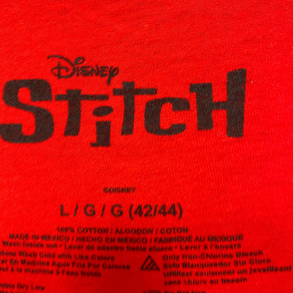 Santa Stitch Ho Ho Ho Lilo & Stitch Christmas Disney Tee L