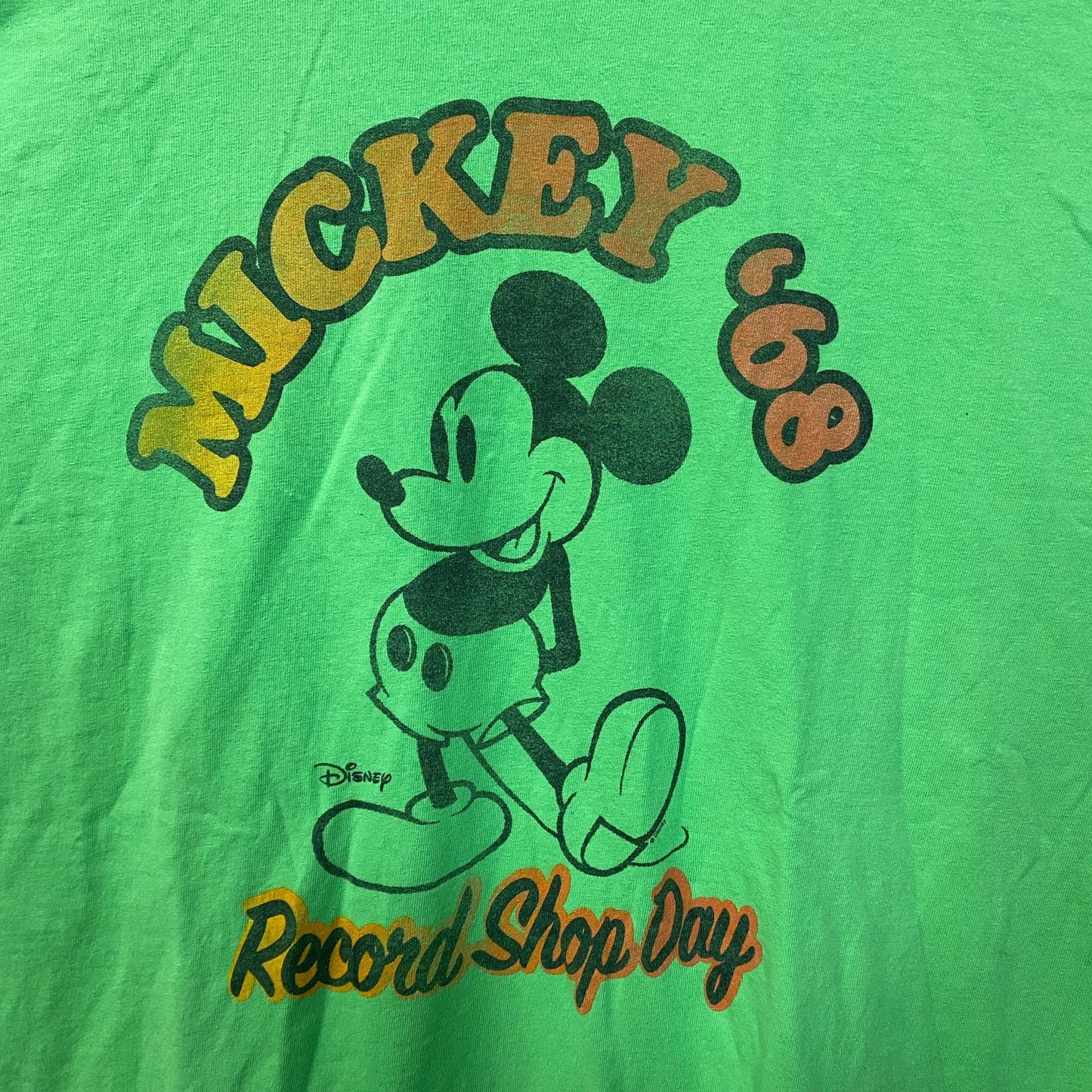 Disney Mickey Mouse '68 Record Shop Day Green T-Shirt XL