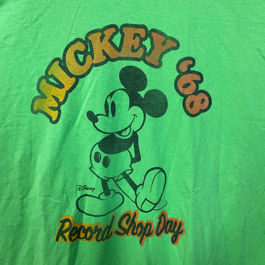 Disney Mickey Mouse '68 Record Shop Day Green T-Shirt XL