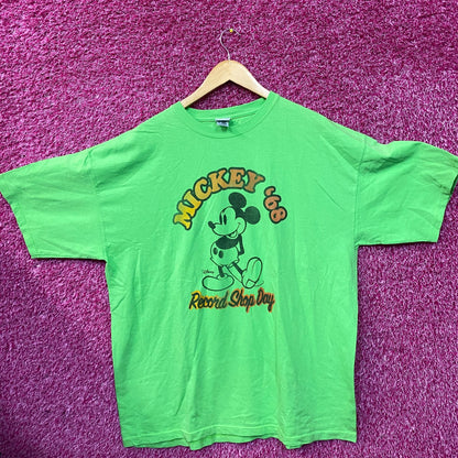 Disney Mickey Mouse '68 Record Shop Day Green T-Shirt XL