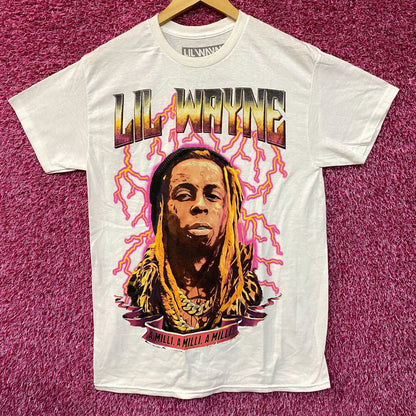 Reason Lil Wayne A Milli Lightning White T-Shirt medium