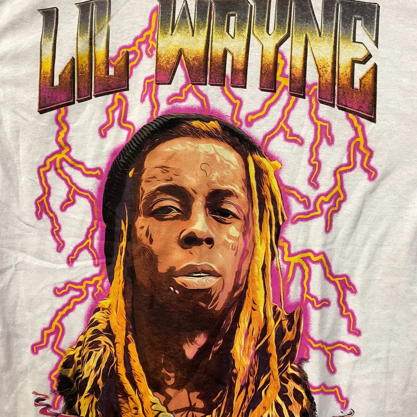 Reason Lil Wayne A Milli Lightning White T-Shirt medium