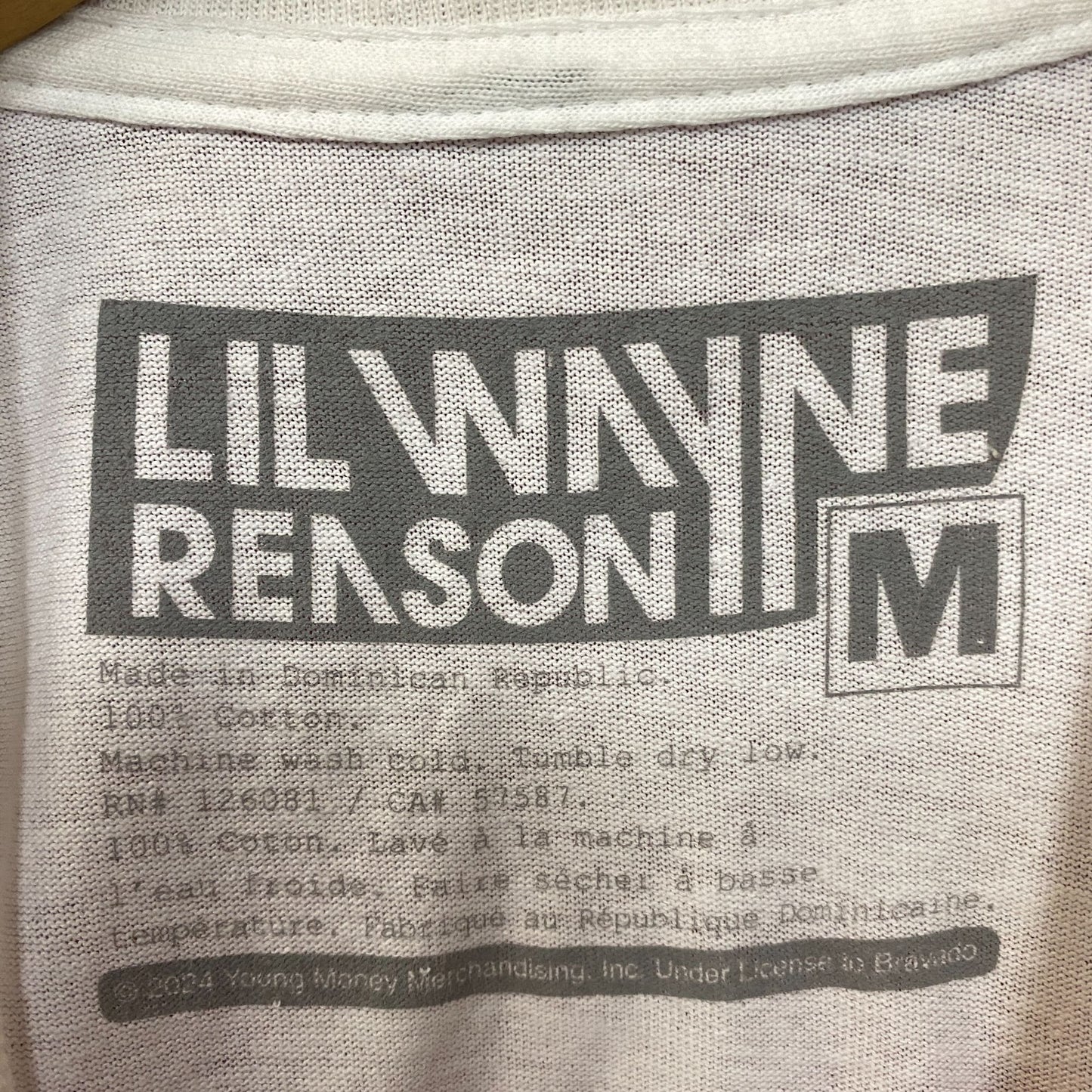 Reason Lil Wayne A Milli Lightning White T-Shirt medium