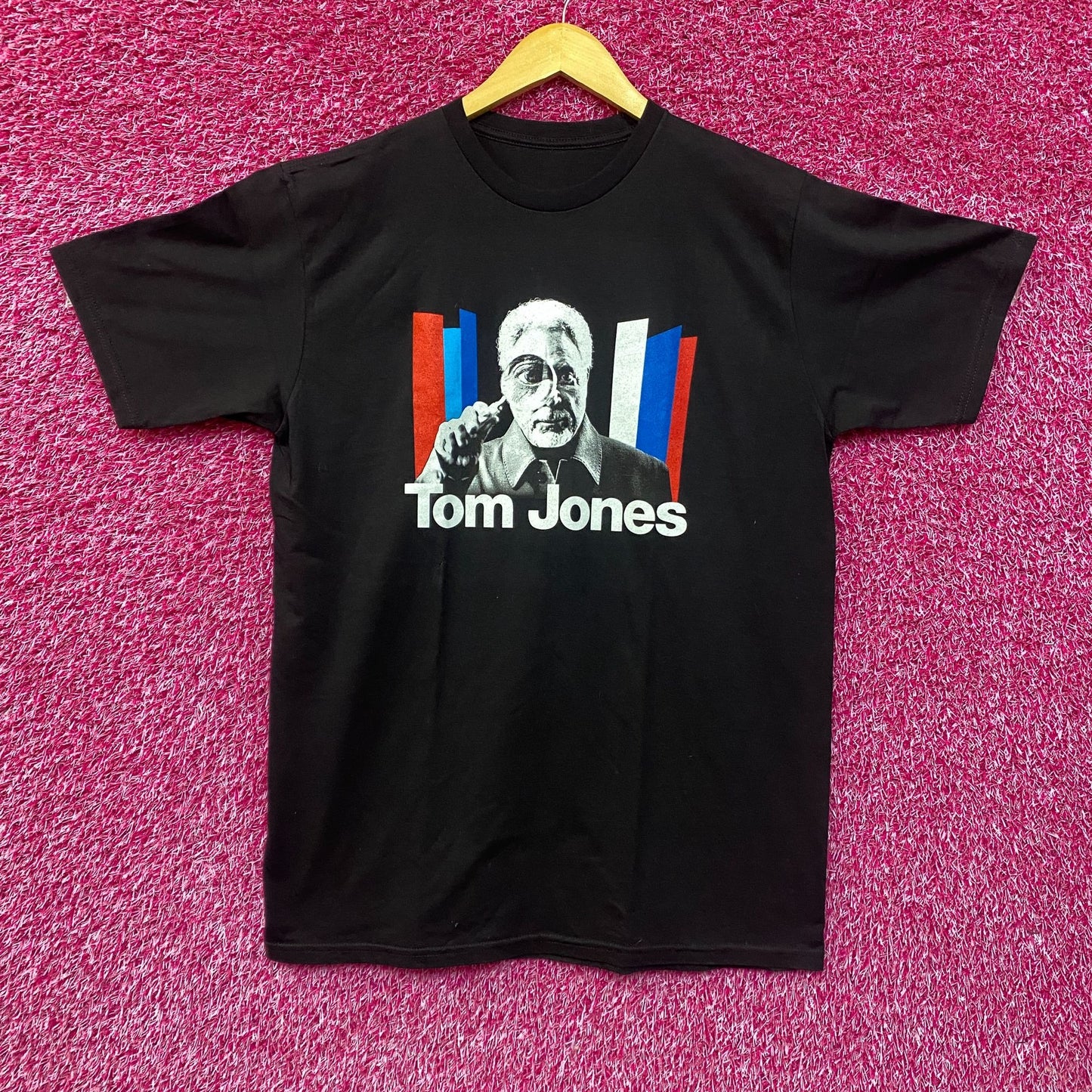 Stanley Stella Mens Black Tom Jones 2021 Tour T-Shirt L