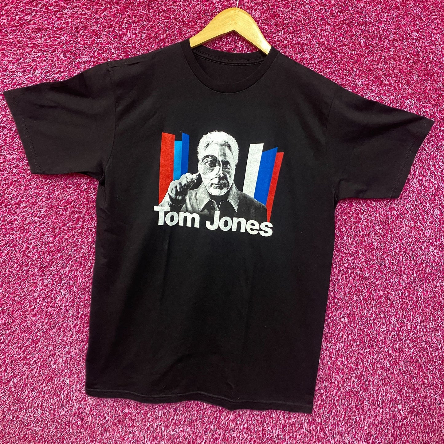Stanley Stella Mens Black Tom Jones 2021 Tour T-Shirt L