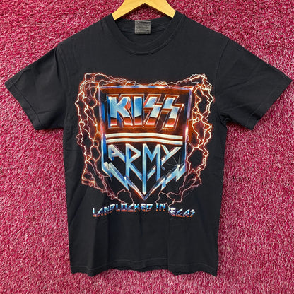 KISS Army "Landlocked in Vegas" Rock Band T-Shirt Small