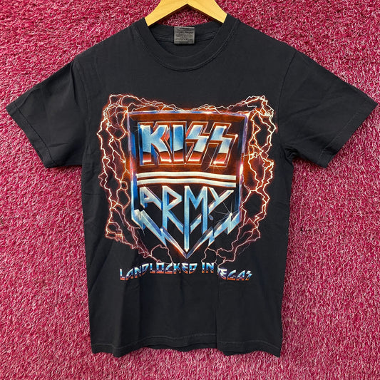 KISS Army "Landlocked in Vegas" Rock Band T-Shirt Small