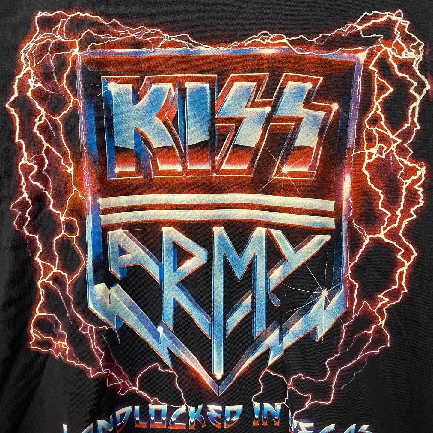 KISS Army "Landlocked in Vegas" Rock Band T-Shirt Small