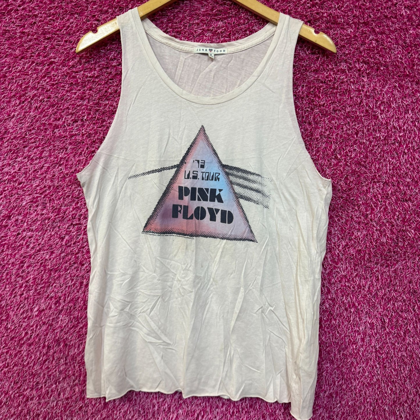 Pink Floyd 1973 US Tour Psychedelic Rock Band Tank Top M