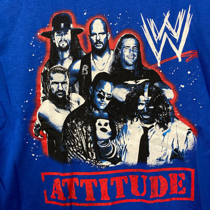 WWE Attitude Era Graphic Design T-shirt Large