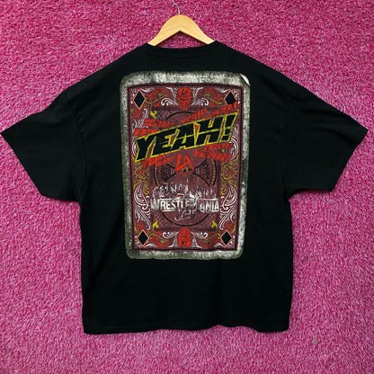 WWE LA Knight WrestleMania Card Graphic T-Shirt 2XL