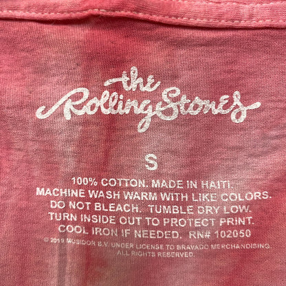 The Rolling Stones Hot Lips Red Tie Dye Tshirt size Small