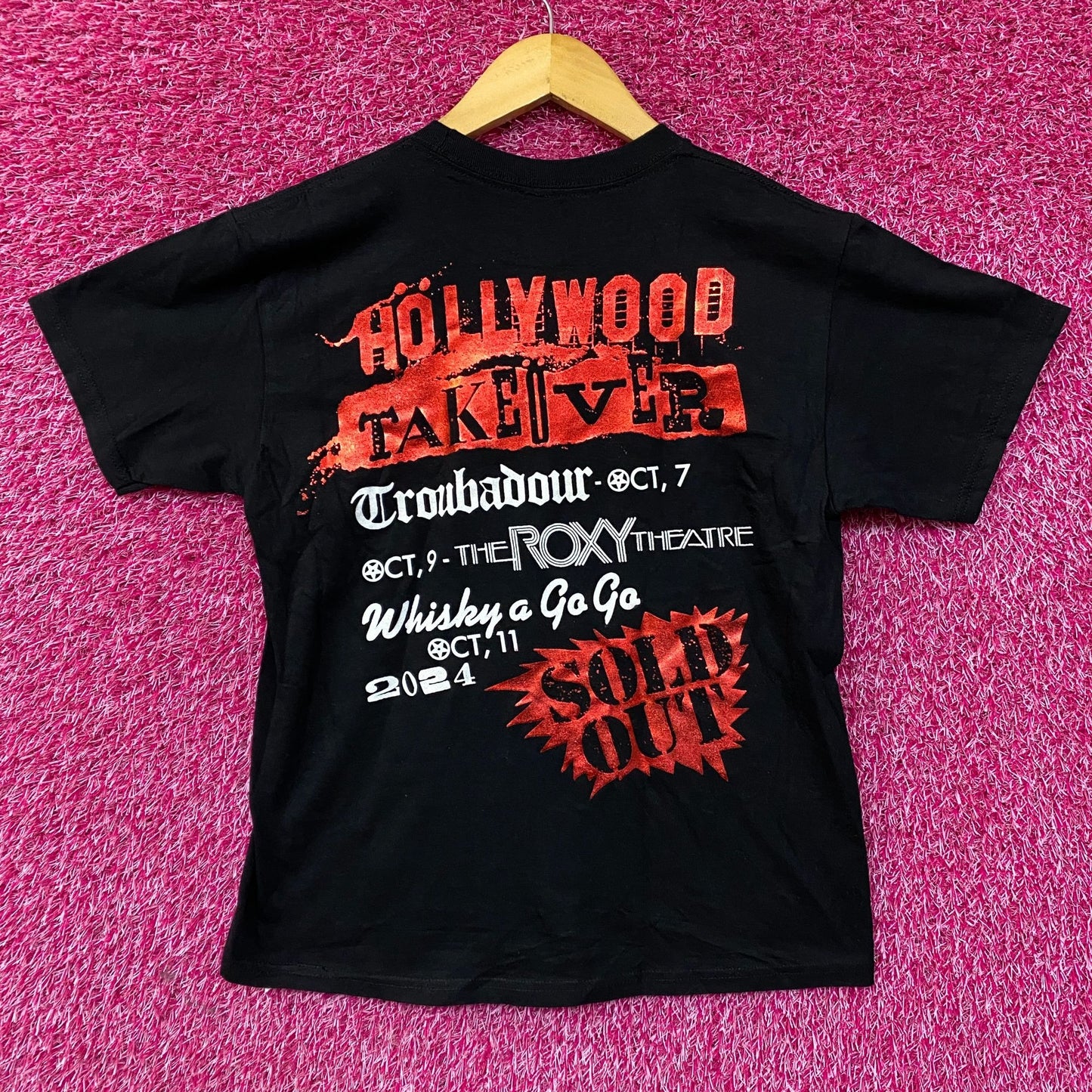 Motley Crue Hollywood Takeover Heavy Metal Band T-Shirt Extra Small