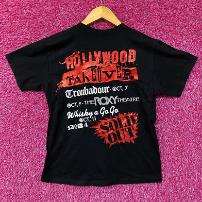 Motley Crue Hollywood Takeover Heavy Metal Band T-Shirt Extra Small