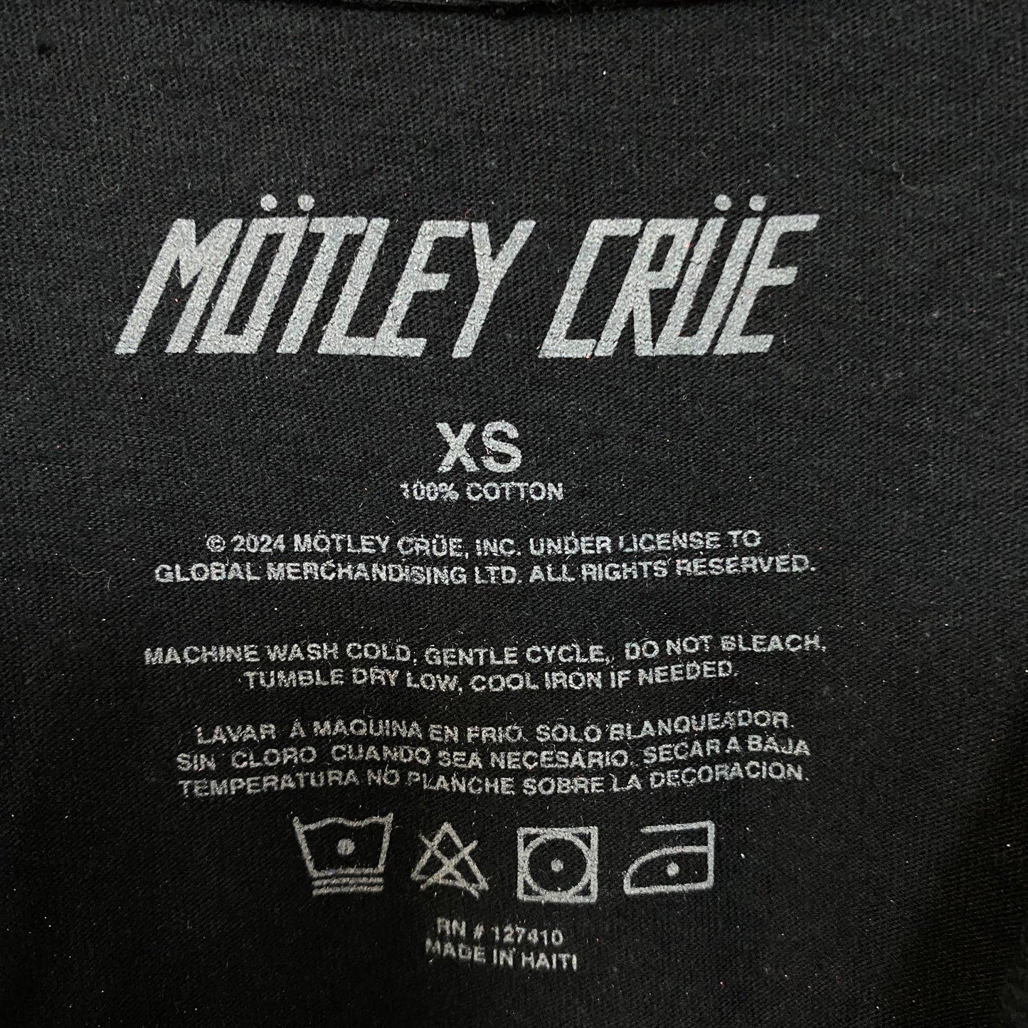 Motley Crue Hollywood Takeover Heavy Metal Band T-Shirt Extra Small