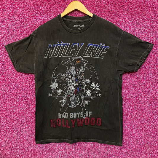 Motley Crue The Bad Boys of Hollywood Glam Metal T-Shirt S/M