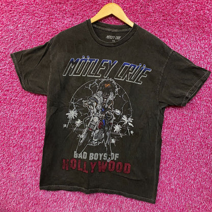 Motley Crue The Bad Boys of Hollywood Glam Metal T-Shirt S/M