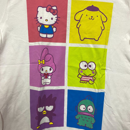 Sanrio Hello Kitty and Friends Kawaii Grid Design T-Shirt Small