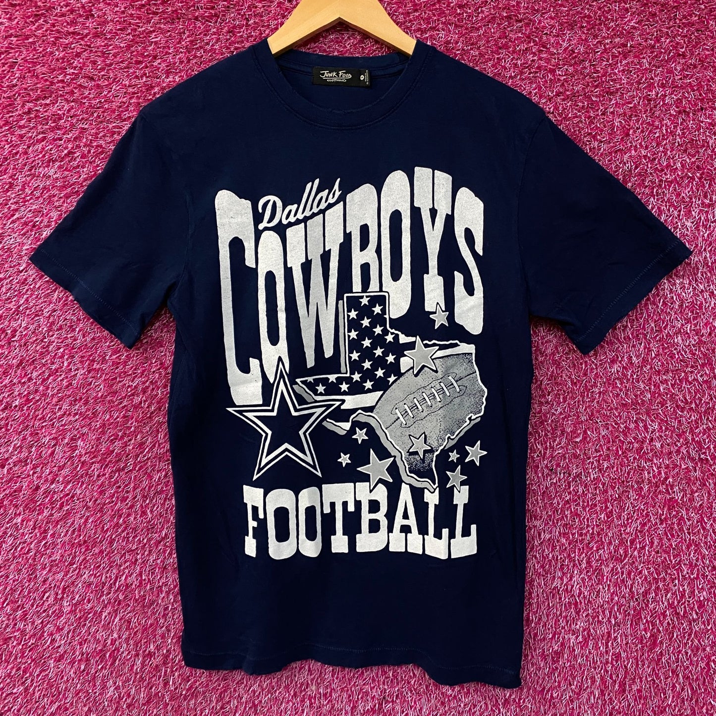 Junk Food Clothing Dallas Cowboys Checkdown Flea Market Tee Small