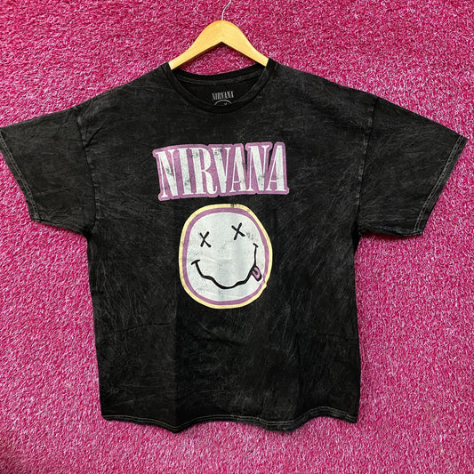 Nirvana Nevermind Tour Dead Smiley Grunge Band T-Shirt 2XL