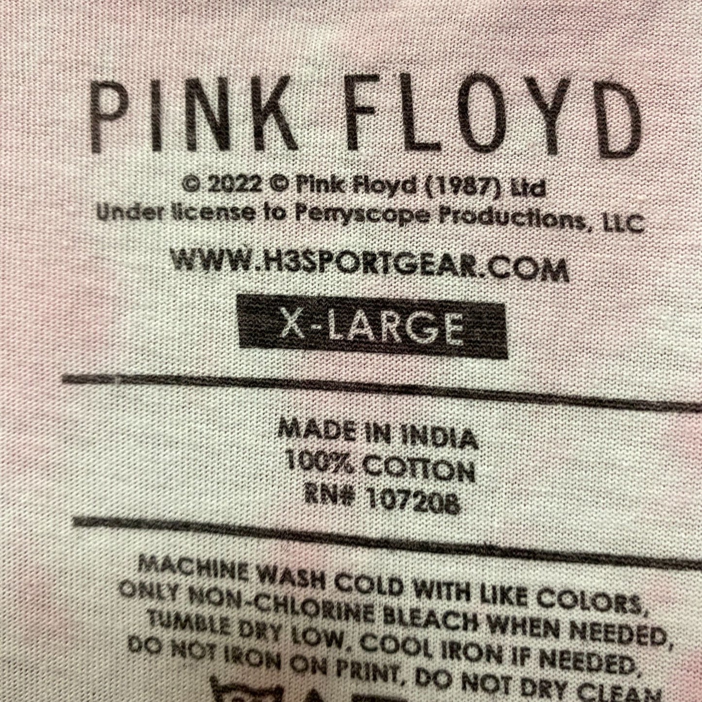 Pink Floyd All Seeing Eye Rock tie dye Tshirt size Extra Large