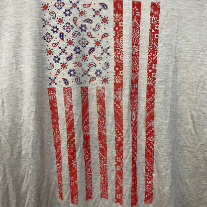 Maurices American Flag Paisley Pattern Women's Shirt 2XL