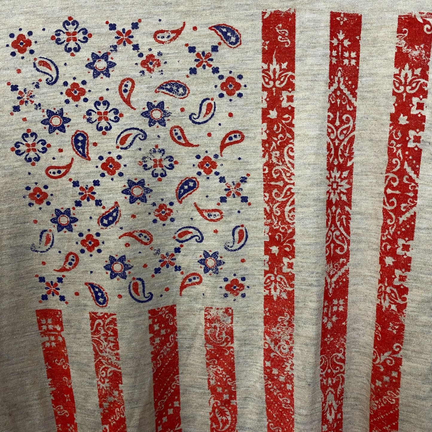 Maurices American Flag Paisley Pattern Women's Shirt 2XL