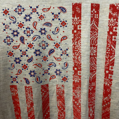 Maurices American Flag Paisley Pattern Women's Shirt 2XL