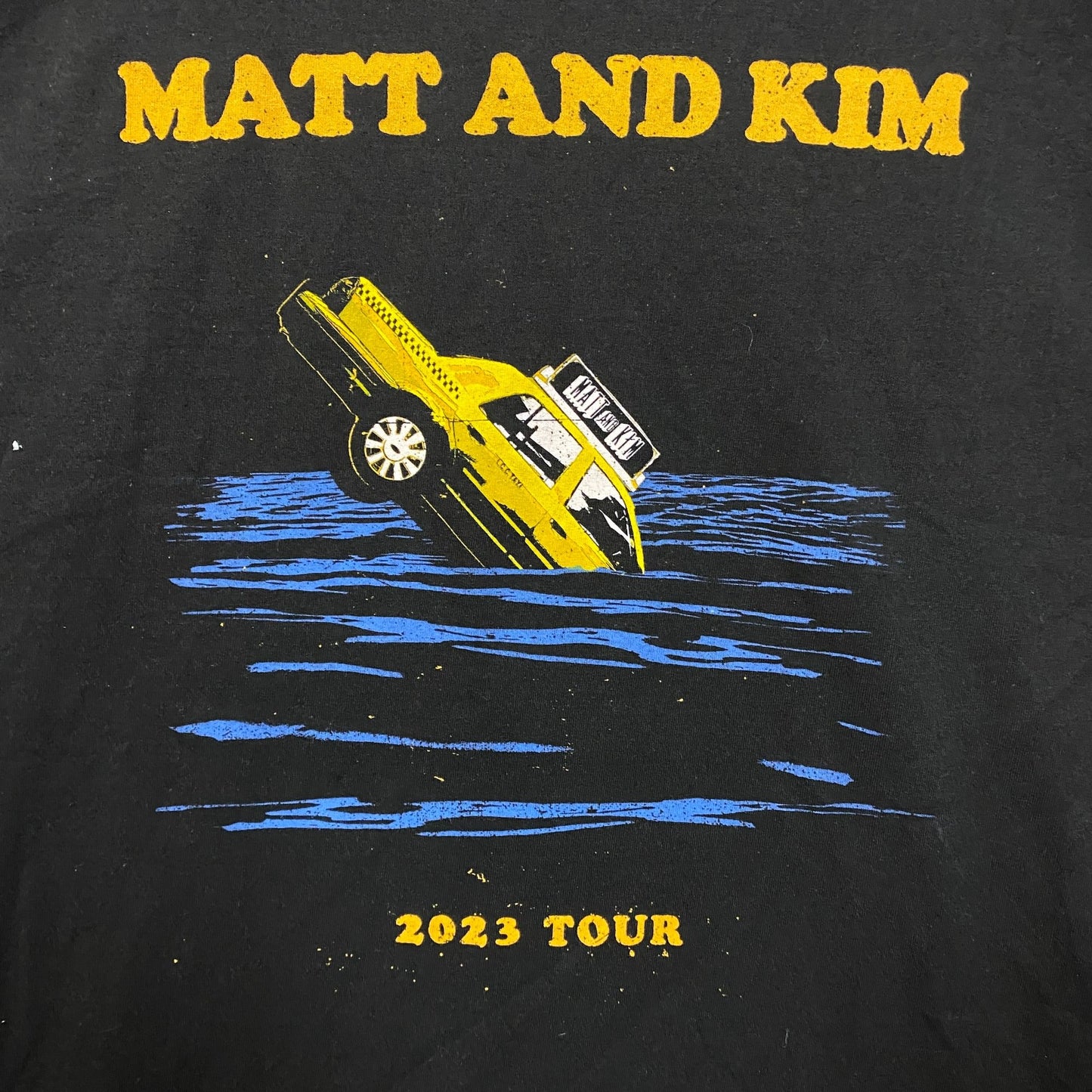 Matt and Kim 2023 Tour Graphic Design T-Shirt XL