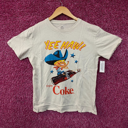 Coca-Cola Cowboy Yee Haw Retro Graphic T-Shirt XS