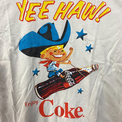 Coca-Cola Cowboy Yee Haw Retro Graphic T-Shirt XS