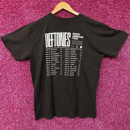 Deftones 2025 North American Tour 2025 Nu Metal T-Shirt Large