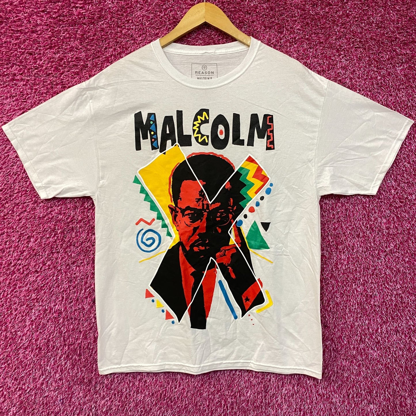 Reason Malcolm X 90s Artist Edition T-Shirt Large